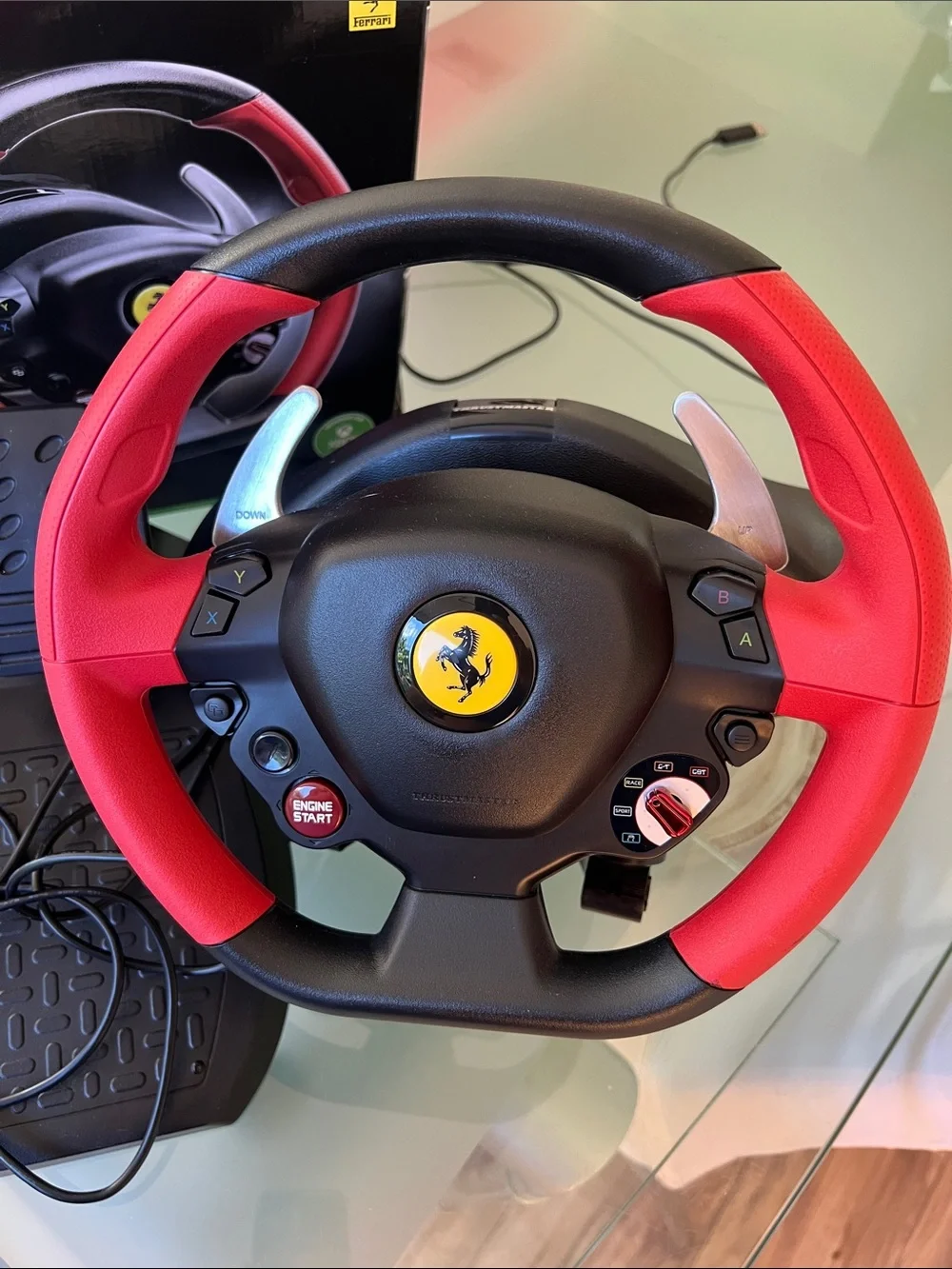 Ferrari 458 Spider Racing Wheel - Black & Red